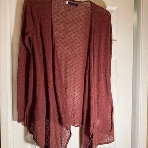 Volcom Women's Rust Open-Front Cardigan